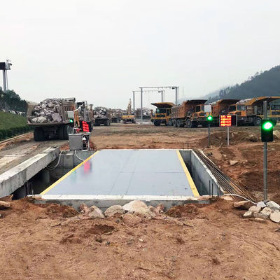 Cân xe tải điện tử nền tảng thép 100 tấn không lỗ Q235